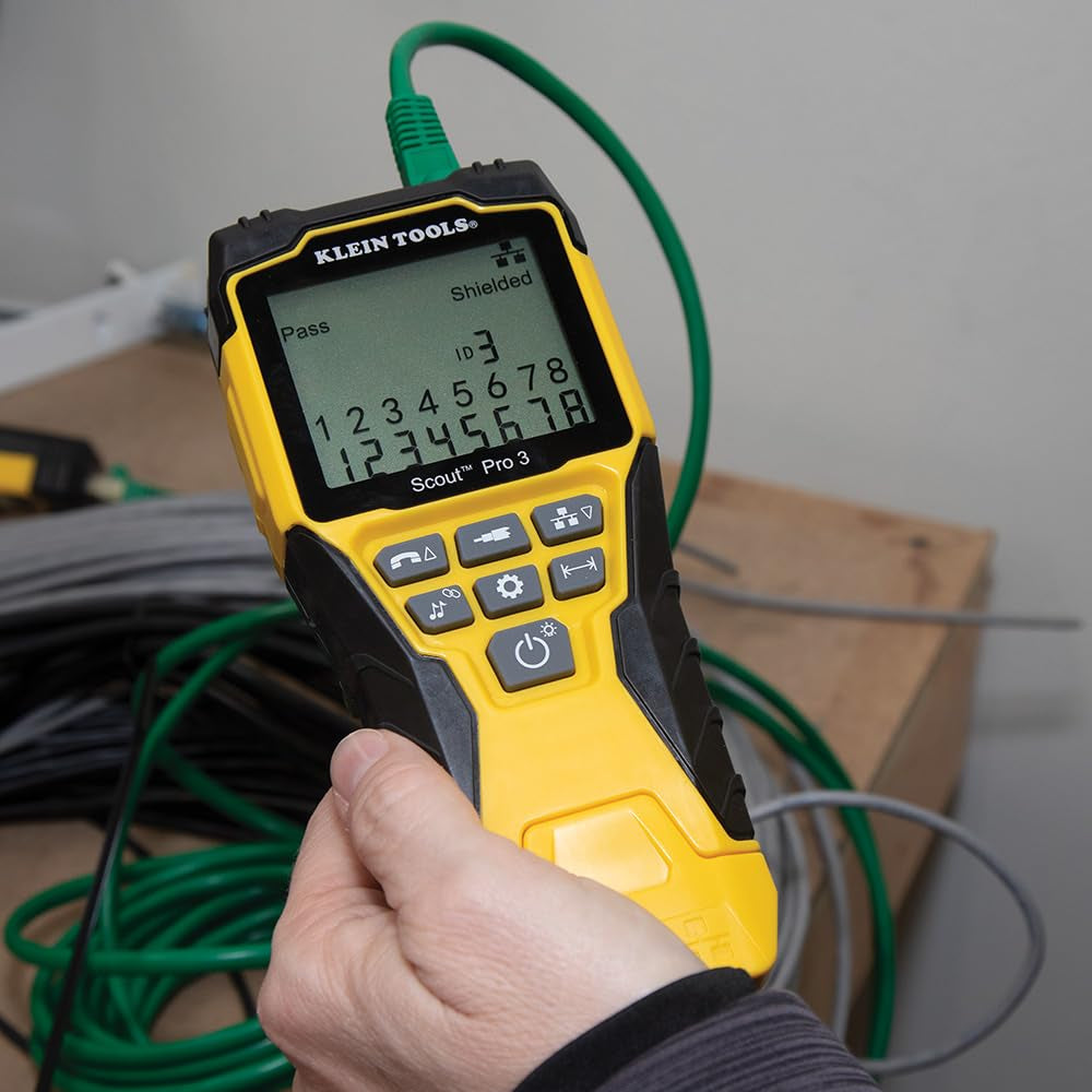 VDV501-851 Professional Cable Tester Kit with Scout Pro 3 for Ethernet, Coaxial, and Telephone Cables, Includes 5 Locator Remotes