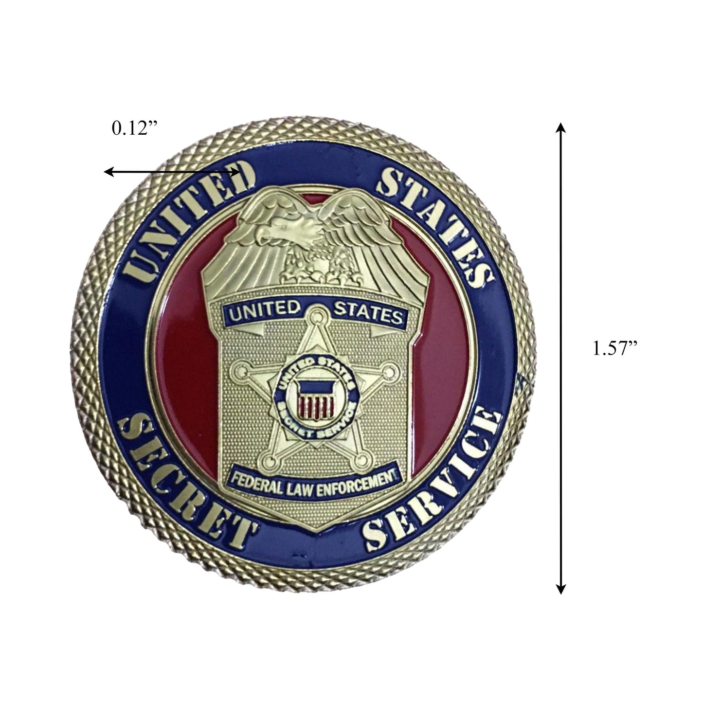 United States Secret Service Gold Plated Commemorative Coin-1